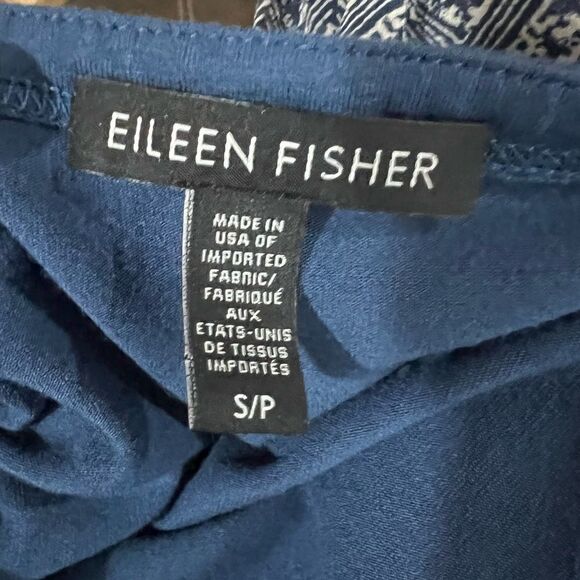 Eileen Fisher Long Sleeve Blue Tunic Blouse Casual  Sz small - Picture 13 of 15